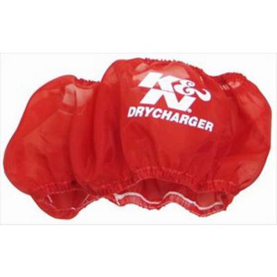 K&N DryCharger Round Straight Filter Wrap (Red) - RC-3028DR